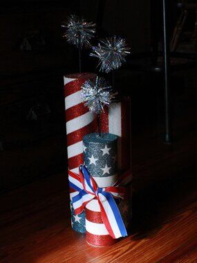 Celebrate It Firework Themed Holiday Tabletop Decor